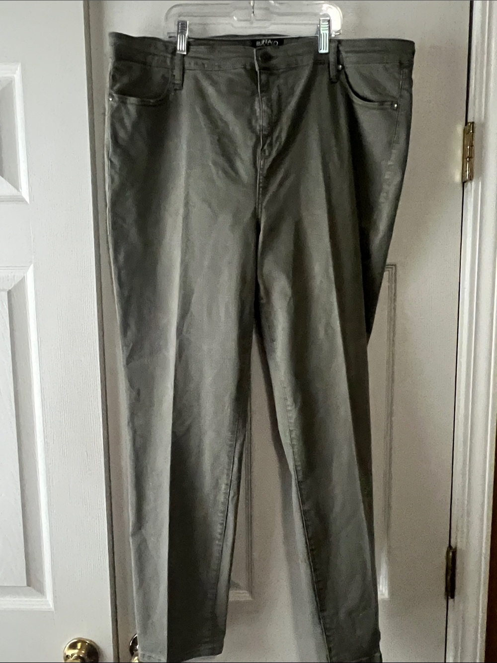 Buffalo David Bitton Olive-Toned Straight Leg Jeans